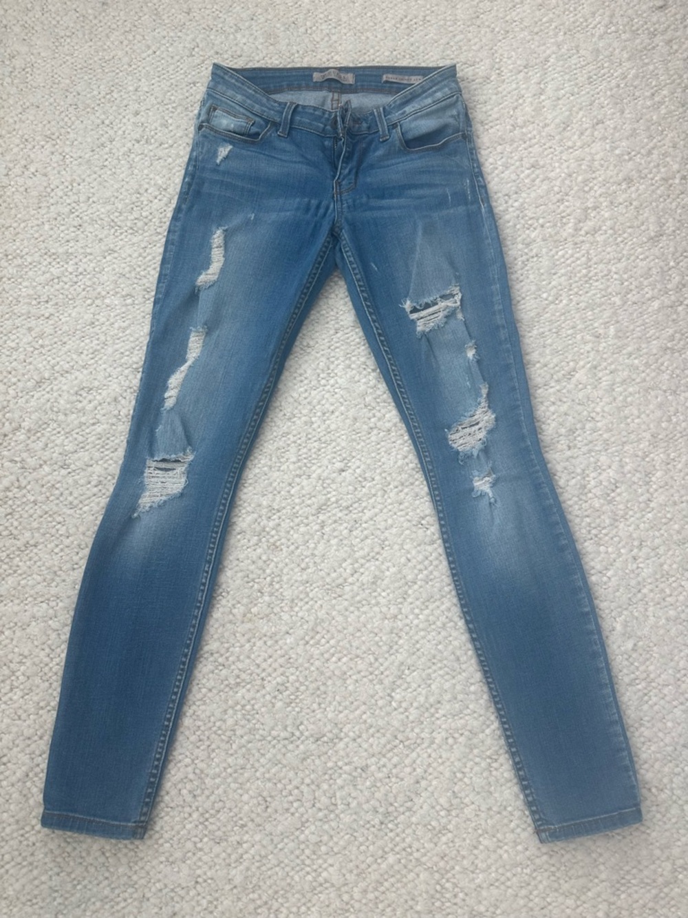 Guess Power Skinny Low Rise Jeans Light Wash size 26